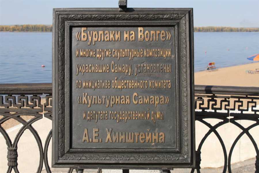 Памятник бурлакам на Волге в Самаре — история, значение и туристическая привлекательность