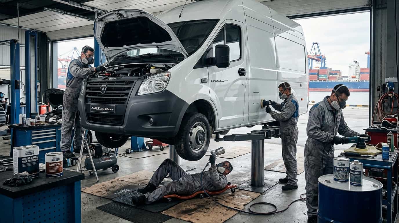 Как защитить коммерческий автомобиль ГАЗ от коррозии в условиях морского климата